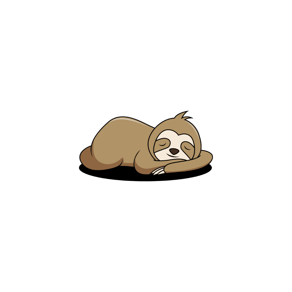 sleeping sloth